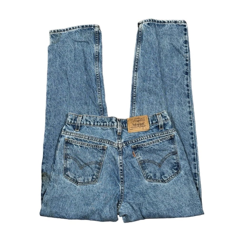 Levi's 550 Relaxed Fit Tapered Jeans Student Mens 30 x 30 Y2K Orange‎ Tab